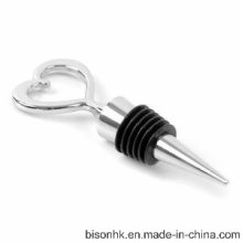 Wedding Favors Simply Elegant Chrome Heart Bottle Stopper